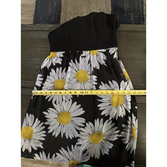 Ruby Rod Y2K Black Daisy Maxi Semi Sheer Cottagecore Coquette Beachy Dress M - Picture 8 of 12